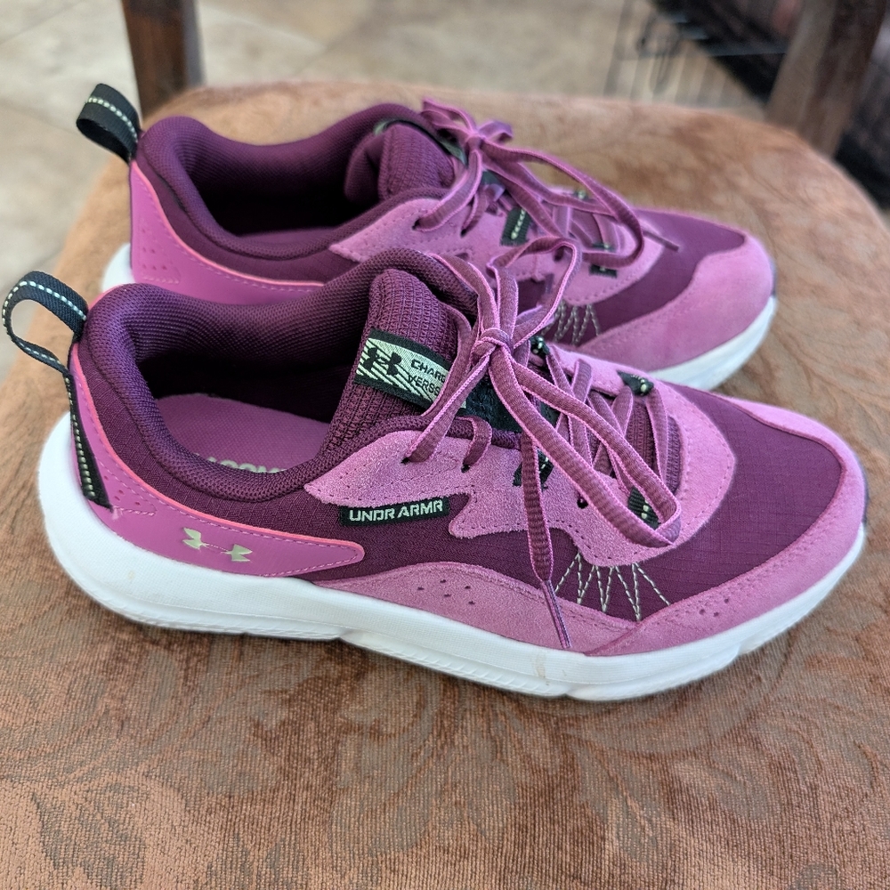 Under Armour Pink and Purple Sneakers Lightweight Comfort